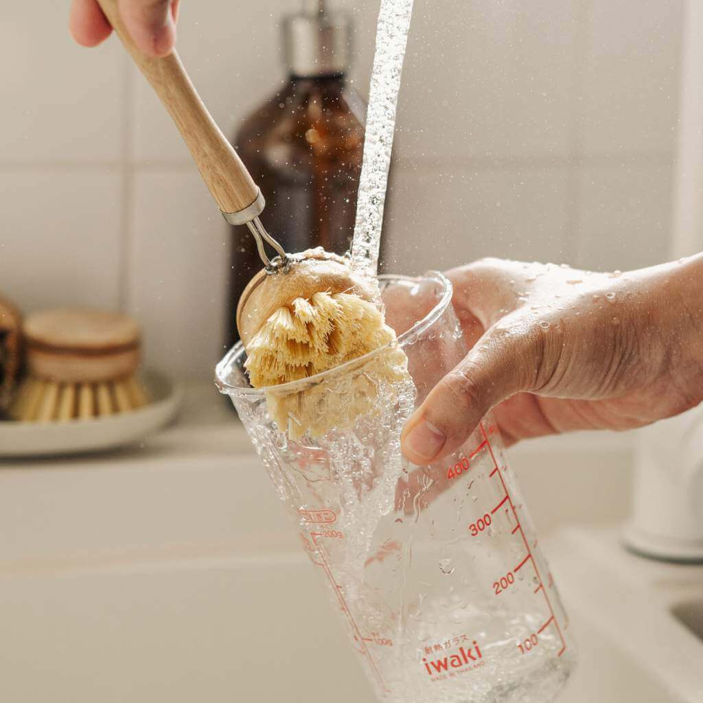 Long Handle Bamboo Dish Brush cleaning brushes for SueChef kitchenware