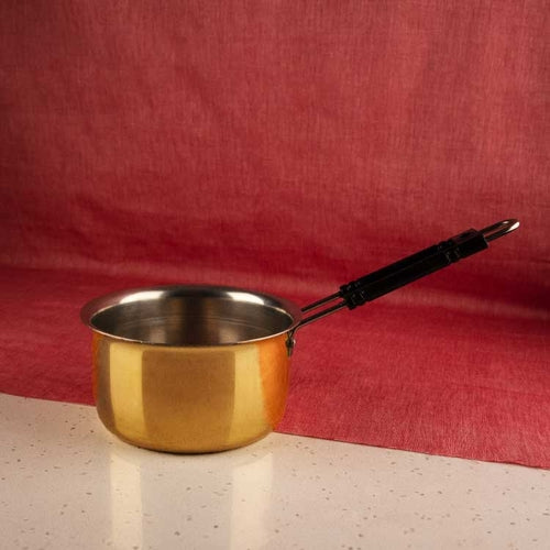 Handcrafted Brass Saucepan – Sustainable & Durable Cookware for